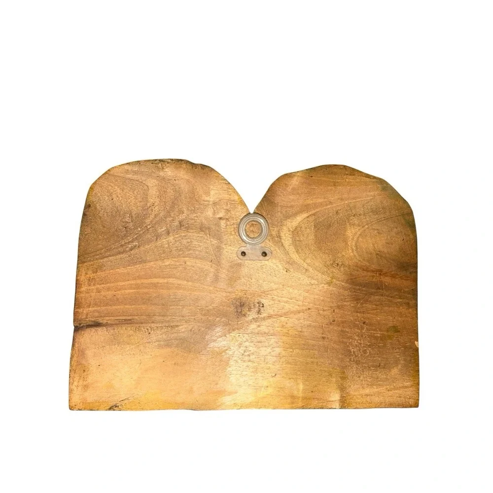 Vintage Ten Commandments Wall Plaque – Rustic Handcrafted‎ Wood Intetesting